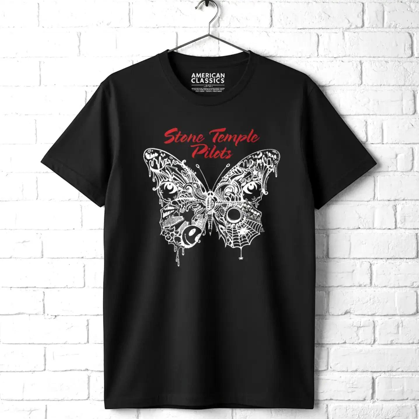 Stone Temple Pilots Альбом Butterfly 2018 Мужская футболка Альт-рок группа Паутина 2XL