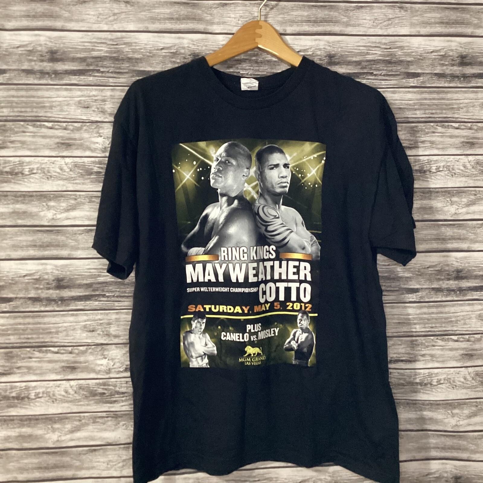 Mayweather Cotto Shirt Mens XL Black Ring Kings Boxing 2012 Canelo Mosley 2012 Unisex T-Shirt XXXL