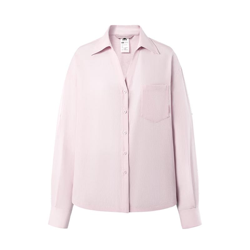 Meilicheng Women s Casual Loose-Fit Long-Sleeve Shirt S