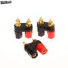 1/5Pcs Banana Plugs Couple Terminals Red Black Connector Amplifier Terminal Binding Post Banana Speaker Plug Jack