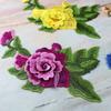 Polyester Fiber Embroidery Peony Patch DIY Handmade Clothing Accessories Embroidery Floral Applique 22*14CM