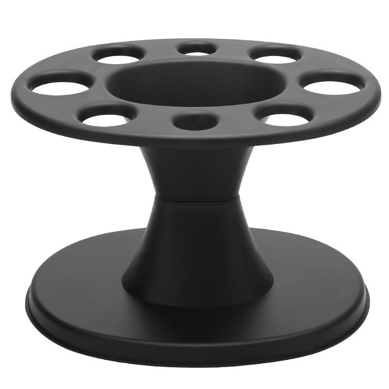Durable Plastic Round Hair Brush Organizer - Professional Salon-Quality Styling Tool Holder with Multiple Compartments