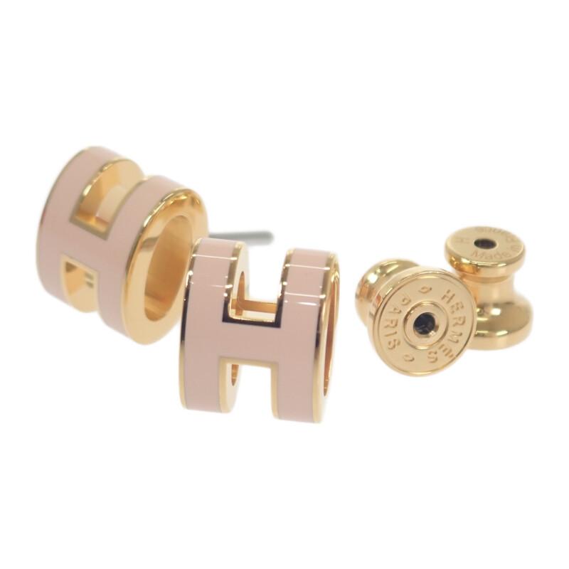 HERMES   Ohrring Rose drage/vergoldet Damen