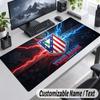 Custom Name Text Mouse Pad Atletico Madrid FC Personalized Desk Pad For Work And Gaming