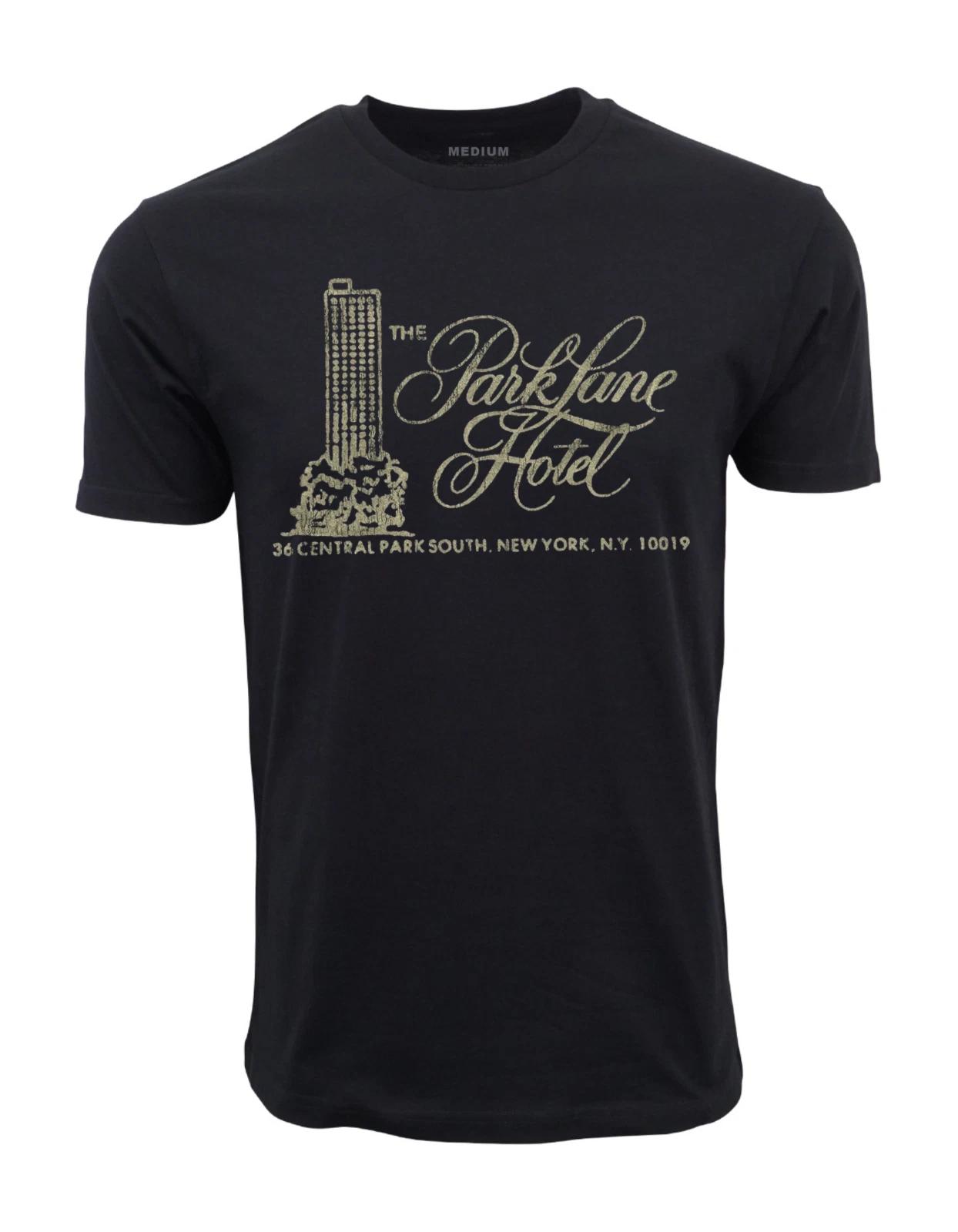 Unisex Adult Casual Graphic 90s PARK LANE YORK HOTEL GRAPHIC T-SHIR... S