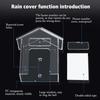 Smart Home Wireless Doorbell Rain Cover Waterproof Cover Doorbell Ring Chime Button Transparent Home Waterproof Shells