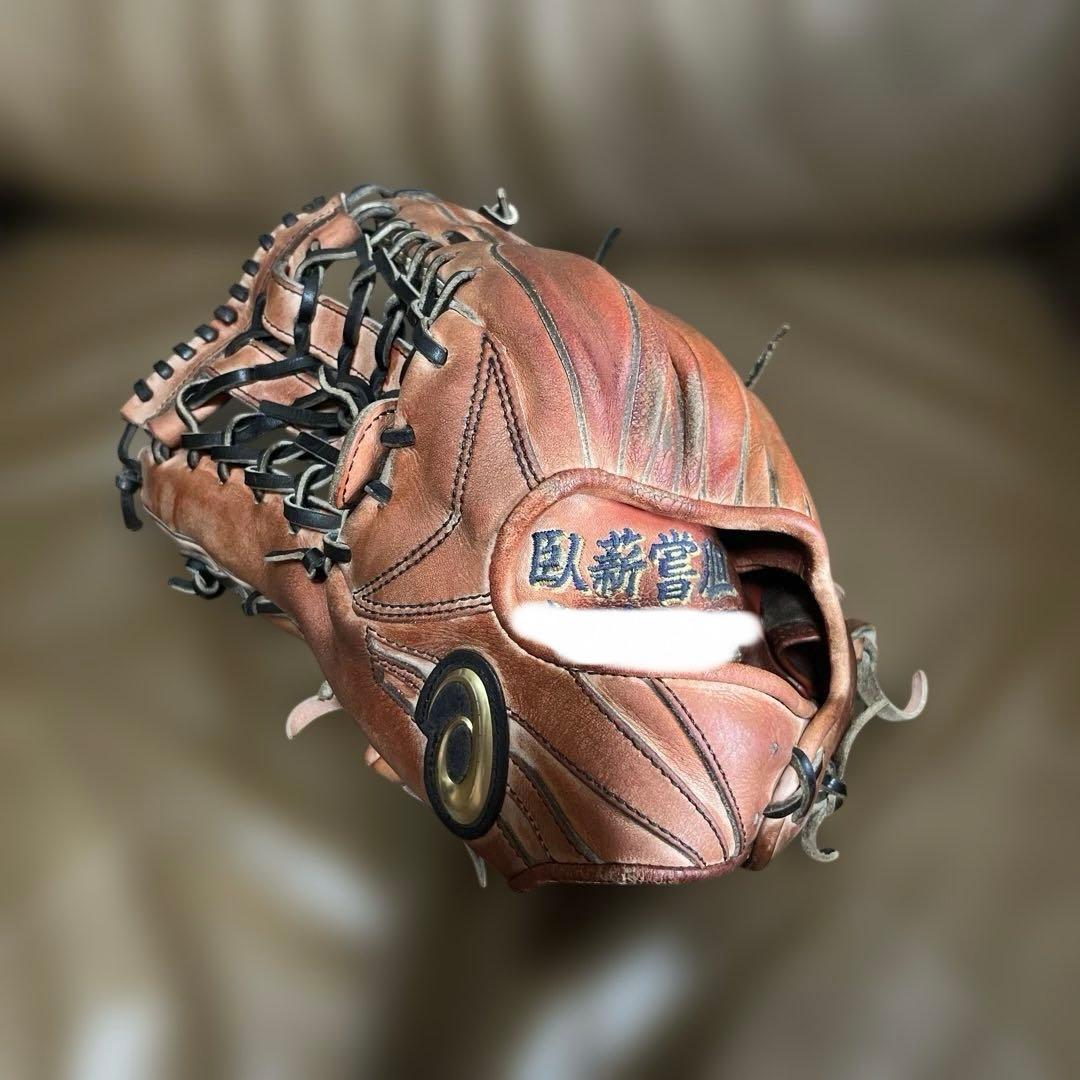 Used Hardball baseball glove wine red