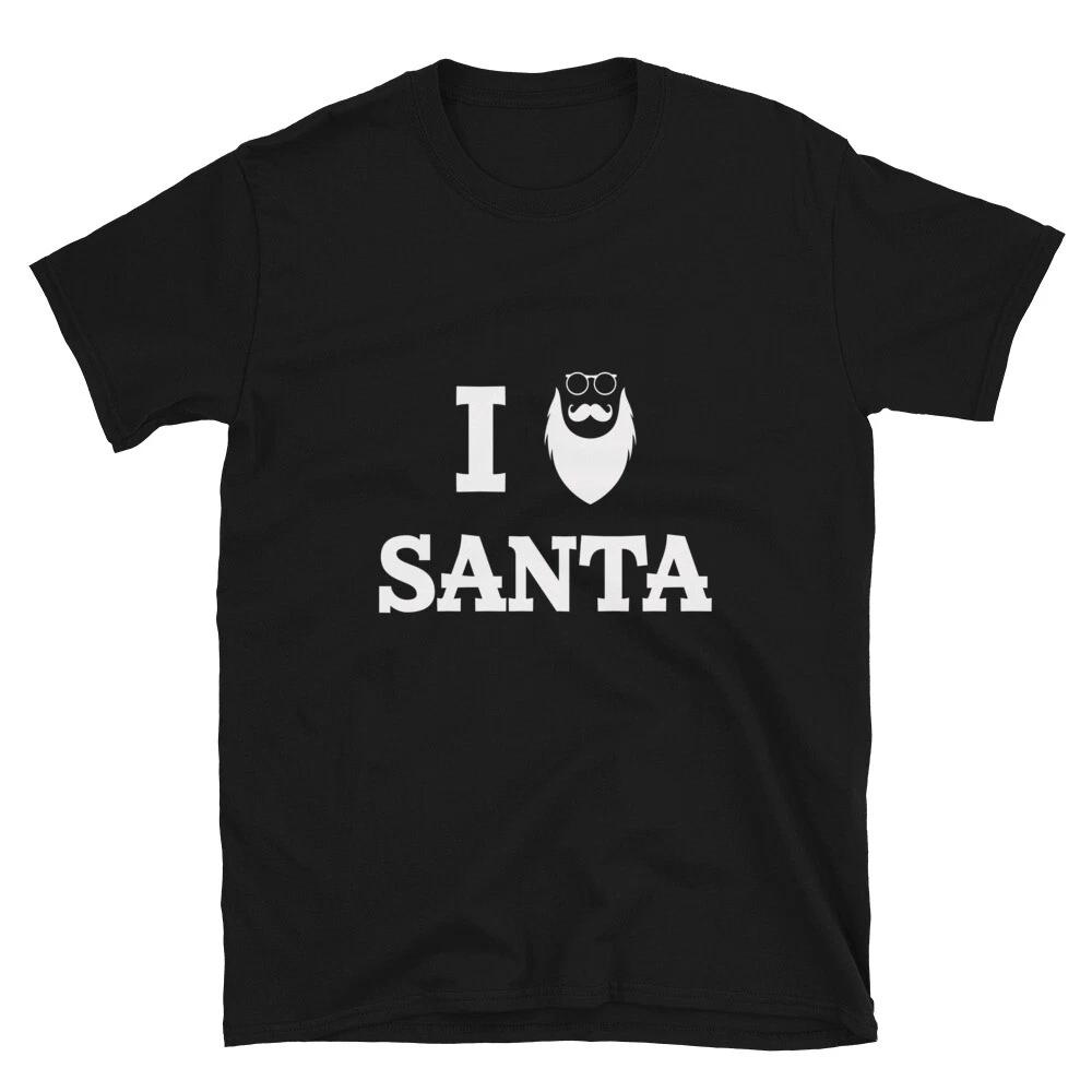 Christmas New Year Beard Bearded Man T-Shirt 3XL
