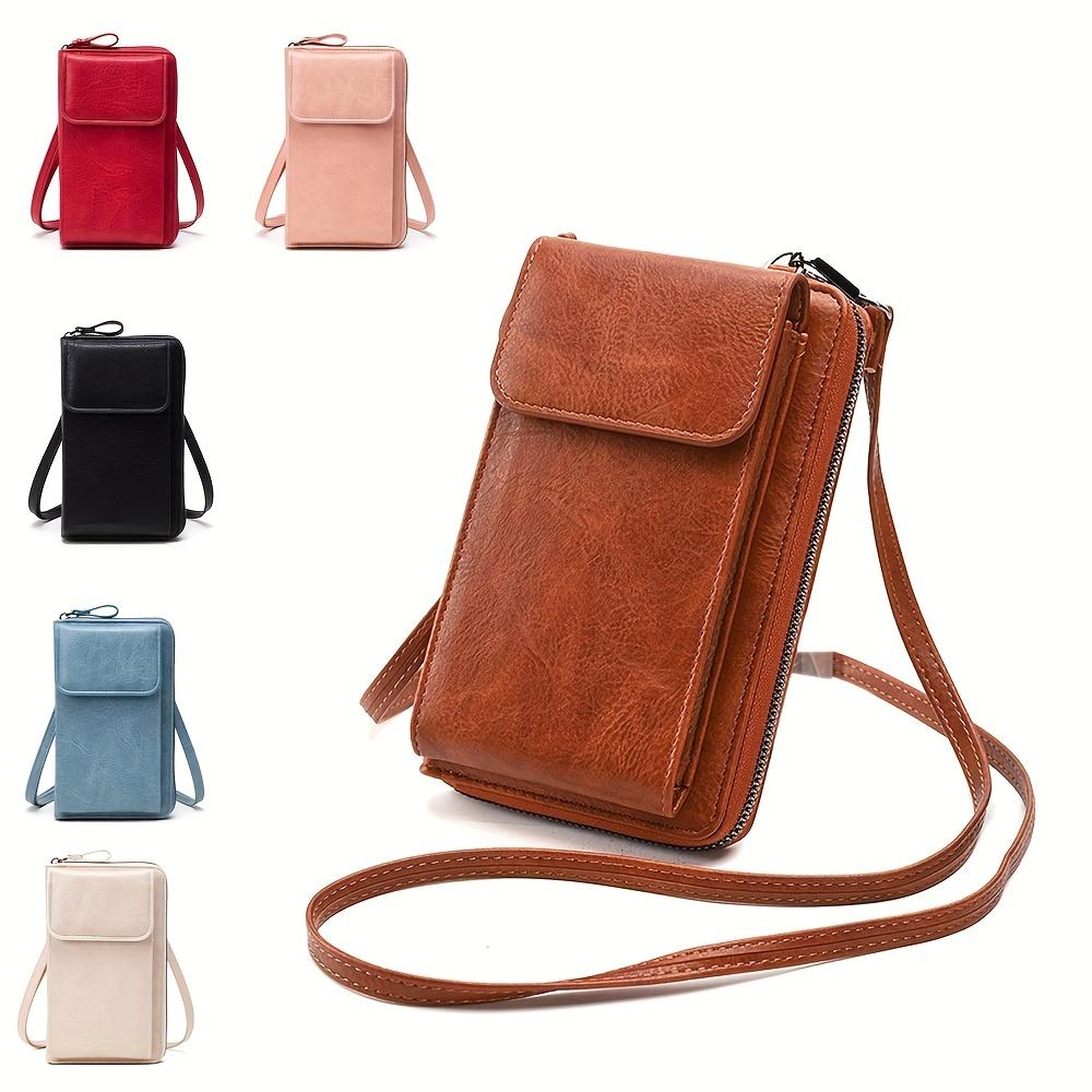 Schicke Reißverschluss-Umhängetasche, Trendige Handytasche, Abnehmbarer Verstellbarer Riemen für Vielseitiges Styling - Sichere & Praktische Alltagstasche