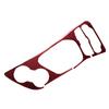 LHD Red Carbon Fiber Gear Shift Box Cover Water Cup Holder Panel Trim Frame Fit for Dodge Challenger 2015 2016 2017 2018-