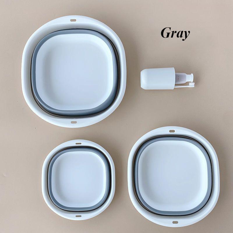 En allsidig sammenleggbar vaskebalje for vask av ansikt, klesvask og grønnsaker på hybler og i hjemmet, perfekt for familier, hybler og utendørs camping