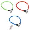 3 Colors Bike Anti Theft Lock 65cm*13mm Steel Wire Lock Portable Bike Lock Cable  Outdoor Equipment