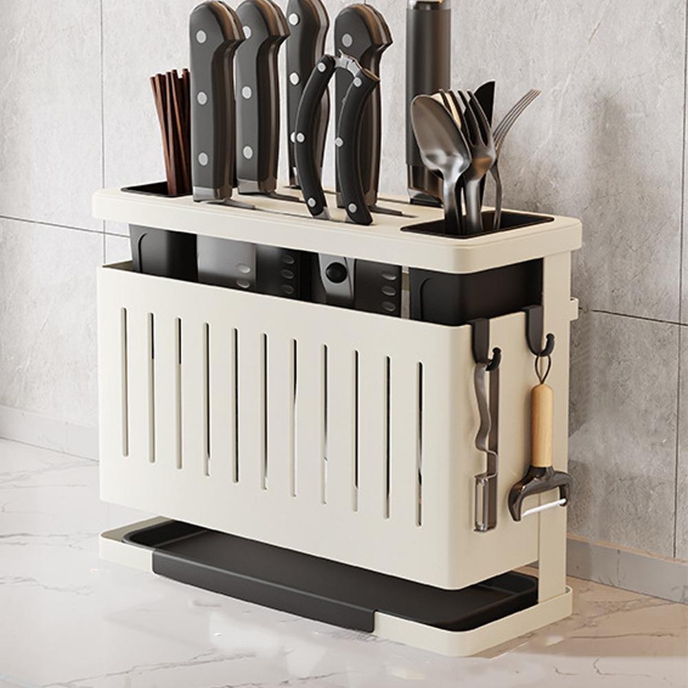 Detachable Kitchen Storage Rack Carbon Steel Cutlery Display Organizer Drain Rack  Home Storage