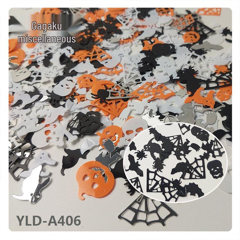 Yaleduo Halloween Skull Spider Pumpkin Sequin Accessories for Costume Photography