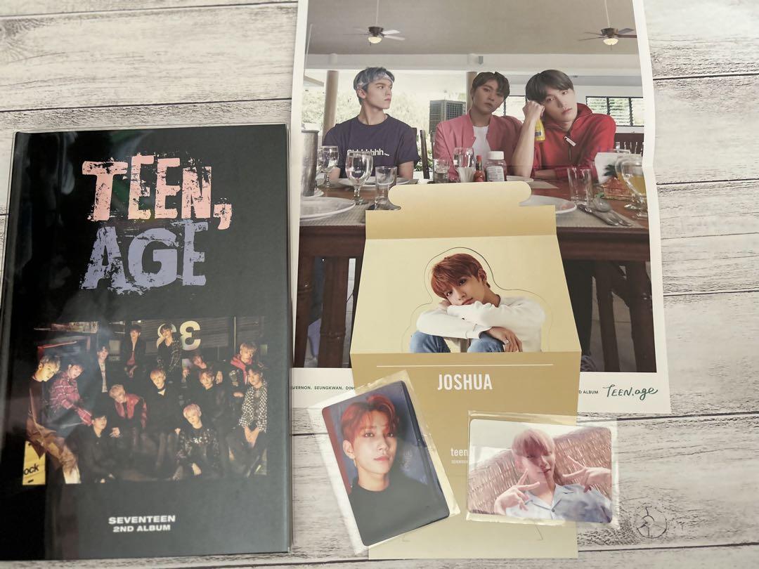 

[USED] Seventeen Album Teenage Joshua with Trading Card
