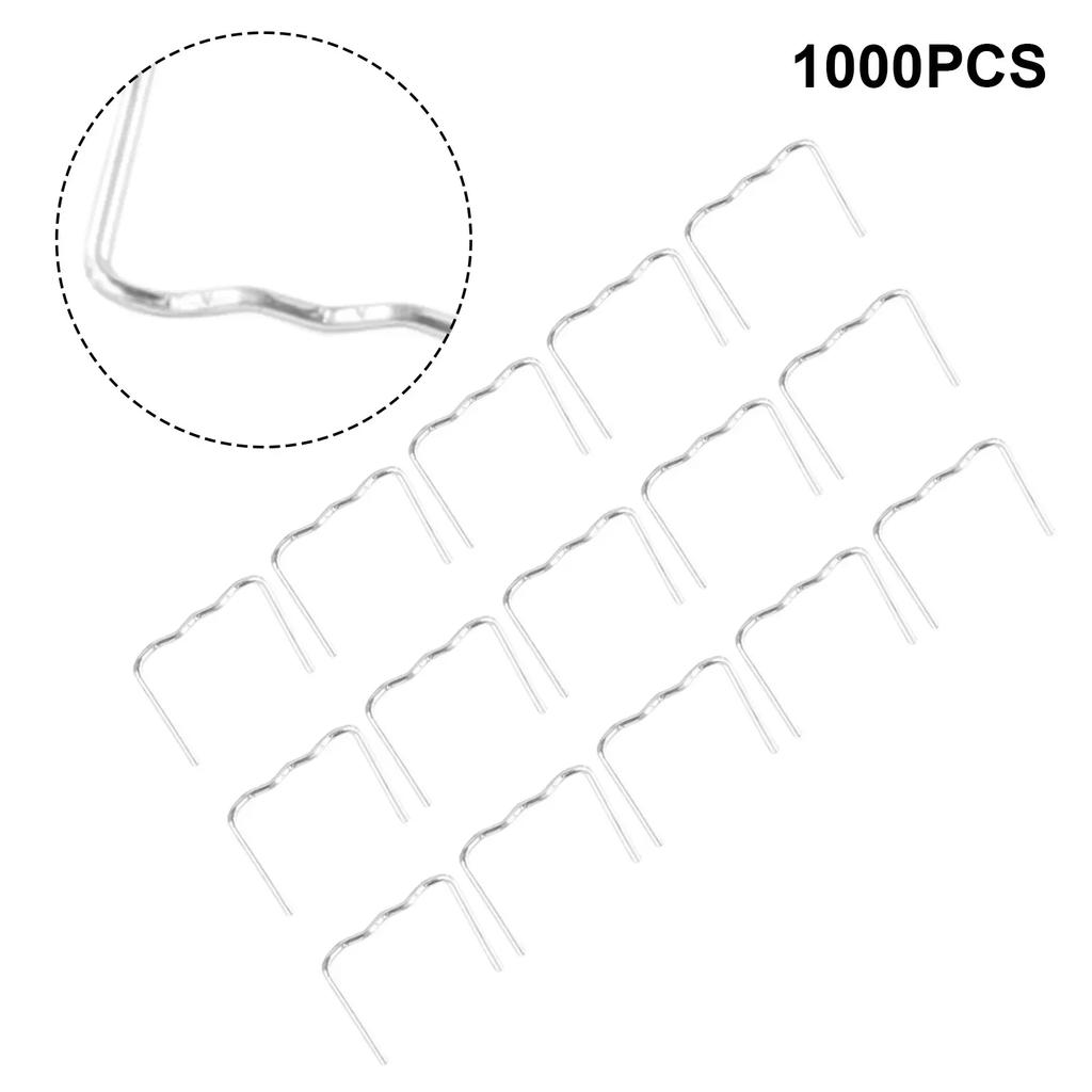 1000PCS Standard Pre Cut 0.8mm Flat Hot Staple For Plastic Stapler Repair Welder Car Insurance Plastic Repair Machine Tool