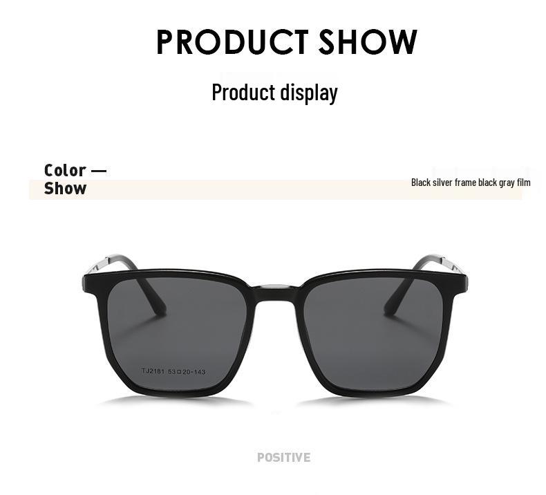 2181 Women's Polarized Magnetic Clip-On Dual-Use Prescription Glasses and Blush Gradient Sunglasses