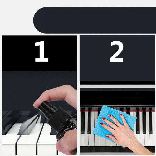 Instrument Polish, Piano Polish & Cleaner 120ml - Piano Key Cleaner, High Gloss Piano Polish, Guitar, Musical Instrument, Piano Cleaner, Maintenance A