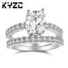 Couple Ring, Fashion Four-Claw Zircon Ring 2-Piece Ebay Jewelry