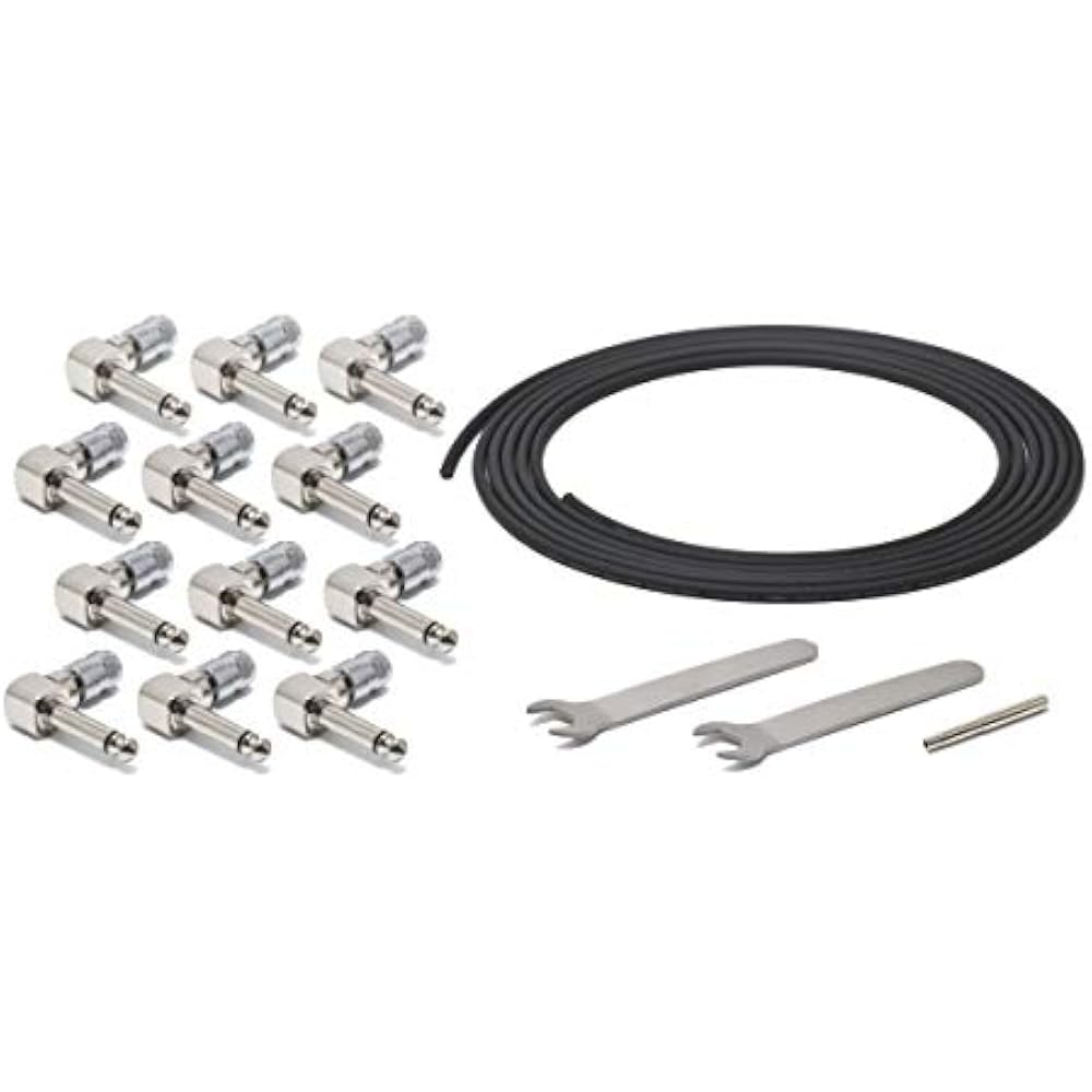 OYAIDE NEO Solderless Cable Kit L12+ (3.0 m cable, 12 L-shaped plugs, 2 wrenches, 1 recycling stick)