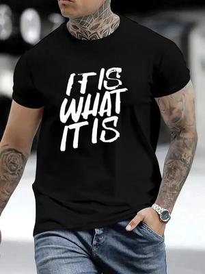 Es ist, wie es ist Lustiges Zitat Grafik T-Shirt Lässiges Unisex Tee