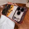 Western Sunset Pattern Shockproof Phone Case For iPhone 11 12 13 14 15 16 17 Pro Max Air Plus Electroplated Transparent Cover