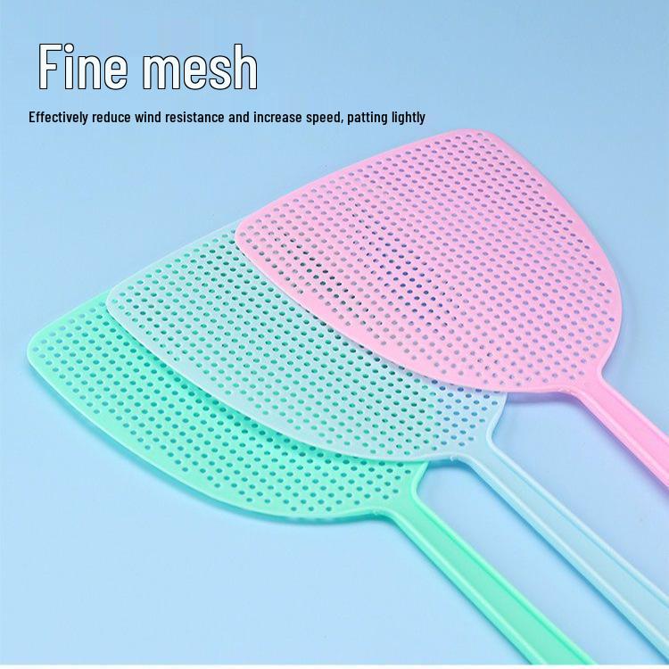 Durable Long-Handle Fly & Mosquito Swatter with Thickened Plastic