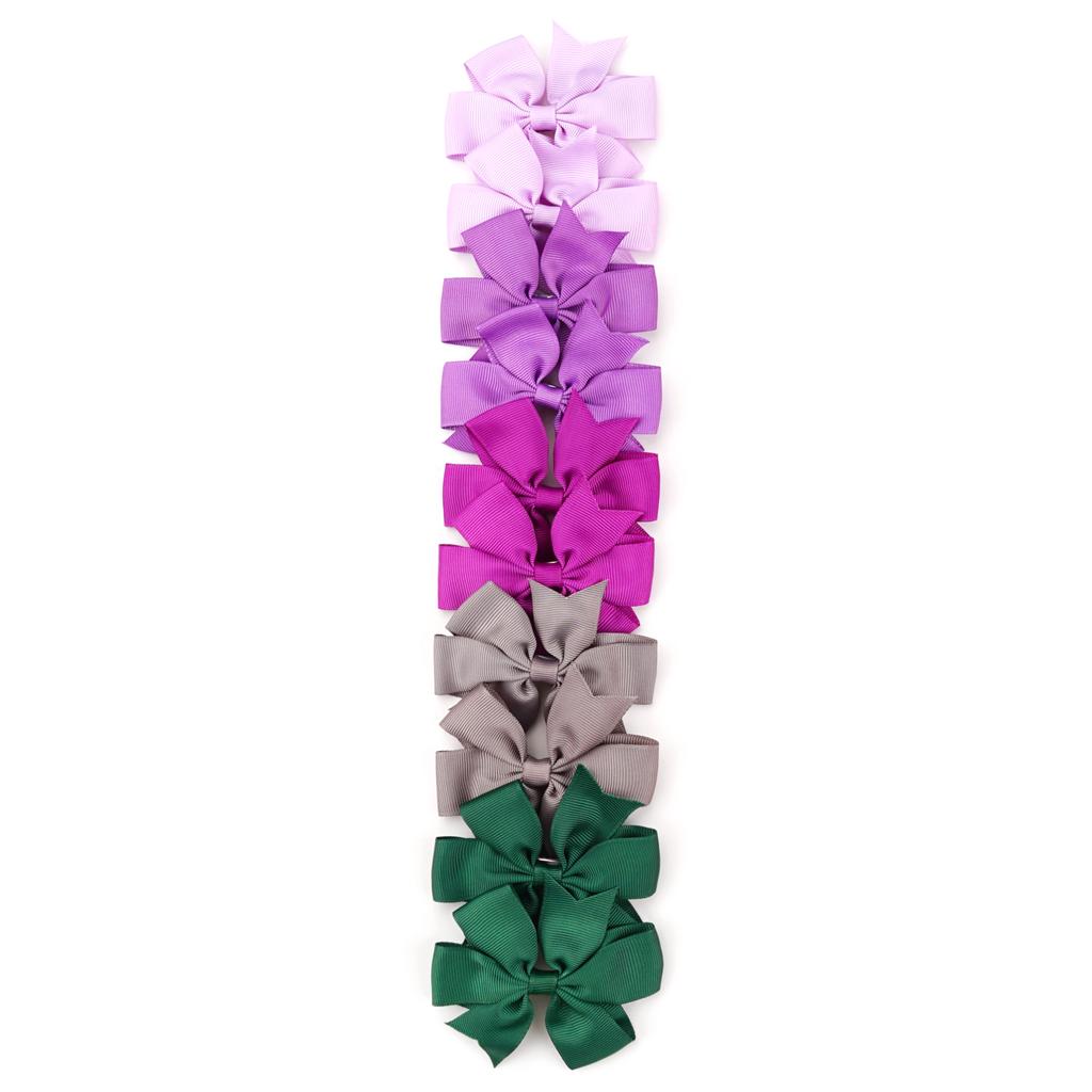 10/20Pcs Grosgrain Ribbon Solid 3.5Inch Hair Bows With Clip For Girls Hair Clips Hairpin Barrettes Headwear Kids Hair Accessorie