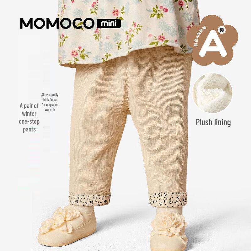 MOMOCO Kids  Winter Corduroy Fleece-Lined Pants 80