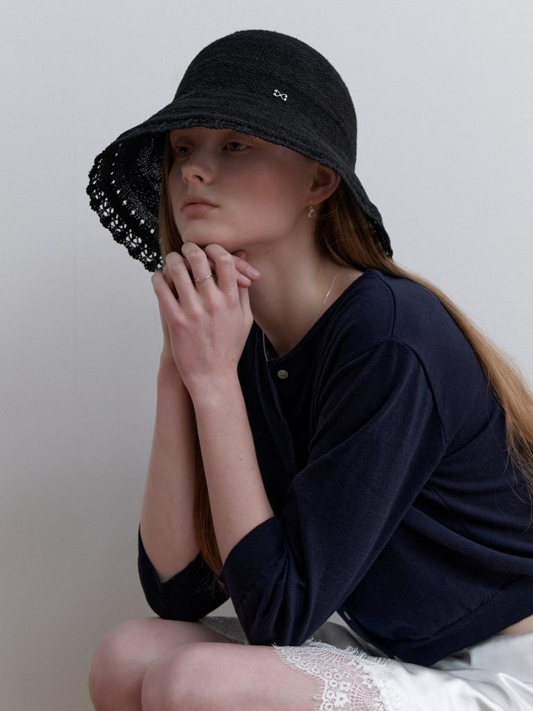 Leobeumimonseuteo Lace Brim Bucket Hat_3Col (L251Mcp020)