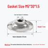 Stainless Steel Bowl-Shaped Adjustable Foot Washer for Pot Lids