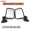 Left And Right Rear Mirror Suit For HISUN 500 UTV CF800 Z8 Spare Parts 7030-260110 7030-260120 2PCS 1 Pairs QUAD GO KART