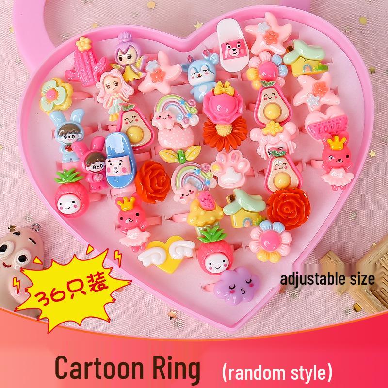 Princess Elsa Frozen Gem Ring for Girls - Cute Diamond Play Accessory