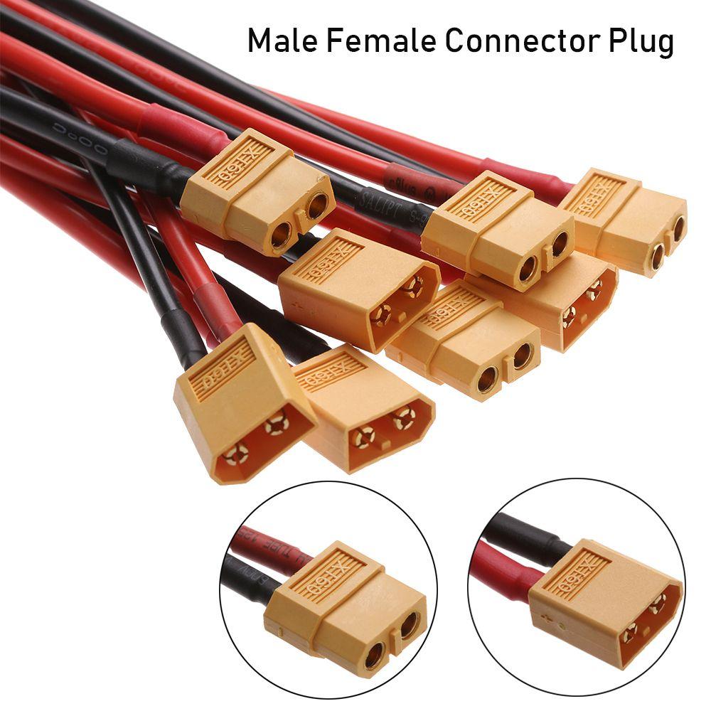 thumbnail image 2 of XT60 Extension Cable 12AWG 50cm - Silicone Wire Connector For RC LiPo Batteries & DIY Projects 2 of 10