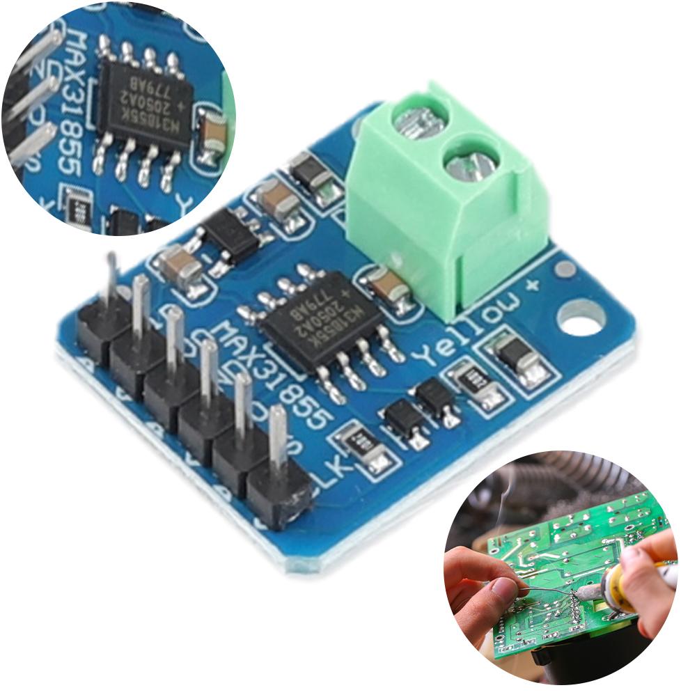 MAX31855 Thermocouple Breakout Sensor -200℃ To +1350℃ K Type Thermocouple Module Development Board Digital Output for Arduino