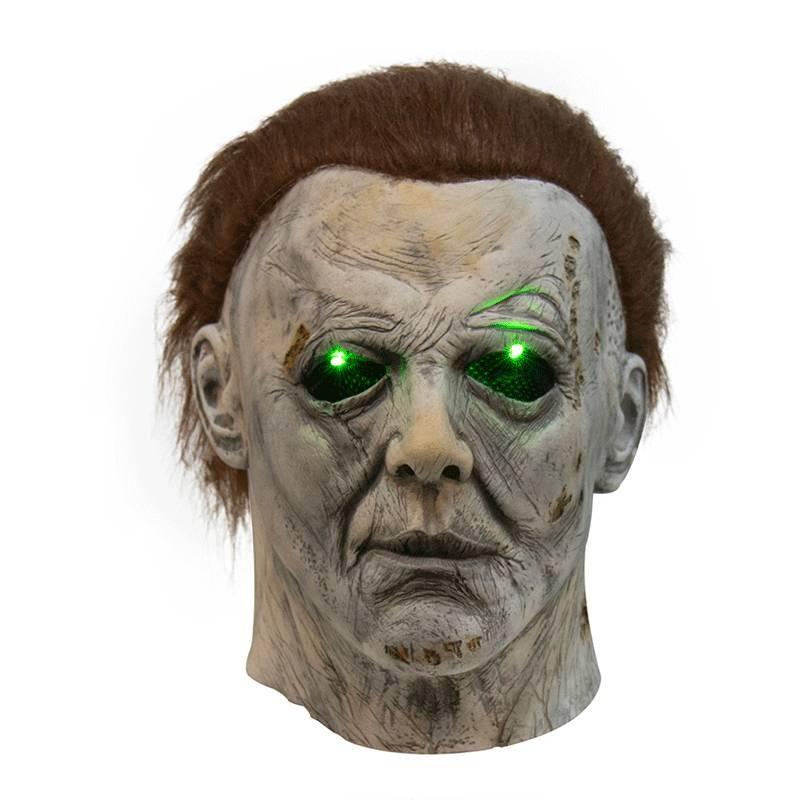 Michael Myers Halloweenowa Maska Lateksowa Z Funkcją Podświetlenia Dla Fanów Horroru