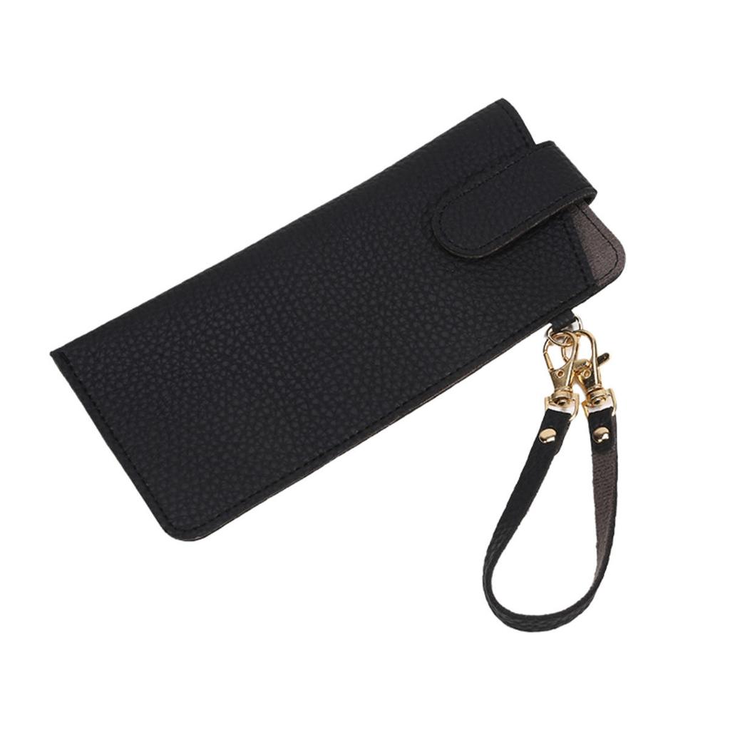 Unisex Fashion Soft PU Leather Eyeglasses Holder Bag Traveling Sunglasses Hanging Bag Stylish Eyewear Organizer Portable Luggage Accessories