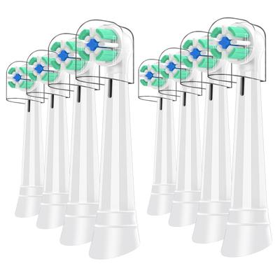 IO Ersatzkompatibel mit iO Elektrische Sanfte Ultimative Versorgung Weiß Oral-B Bürsten, Oral-B 2/3/4/5/6/7/8/9/10 Zahnbürsten, Pflege, Reinigung, 2 Jahre (8