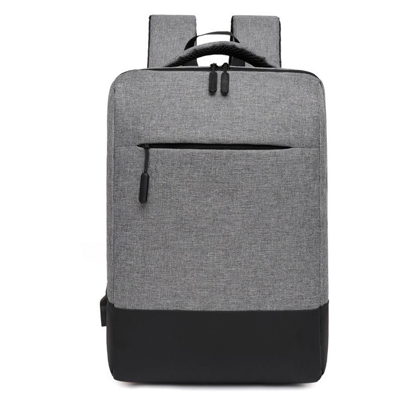 Casual simple business men's backpack trend travel student computer bag, polyester notebook backpack