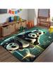 3D Panda Pattern Print Rug for Boys Bedroom Soft Carpet for Kids Room Decor Cool Animal Carpet for Living Room Floor Mats Gift