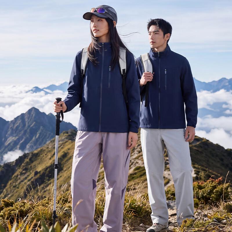 Unisex Outdoor Stand-Collar Windbreaker Jacket