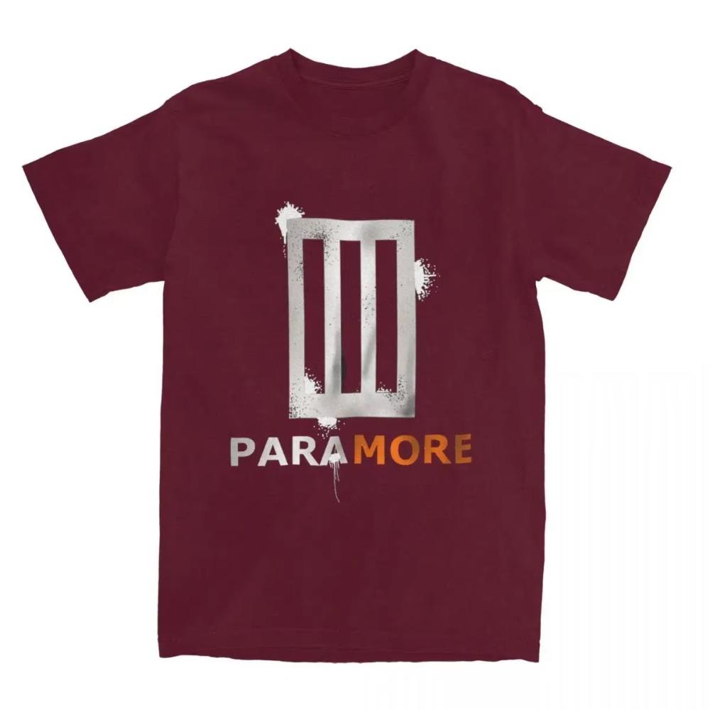 Summer Paramore Band T Shirts Merch Men Women  Vintage New Rock Tee Shirt Short Sleeve Clothes