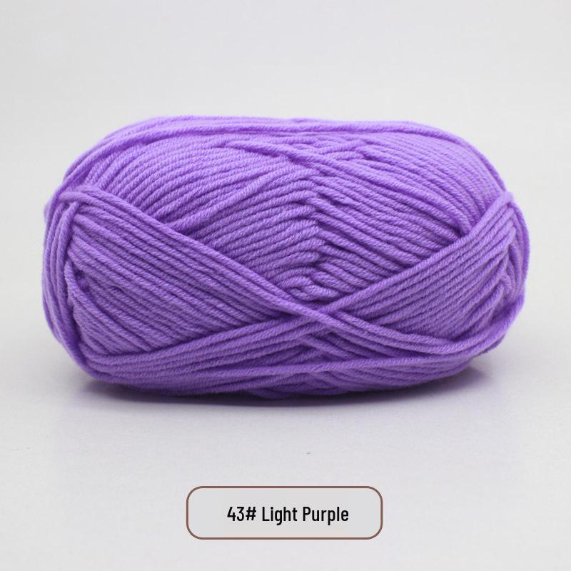 5-Strand Milk Cotton Yarn Scarf & Hand-Knitted Hat Yarn - Baby Soft, Medium Thickness, Free Shipping