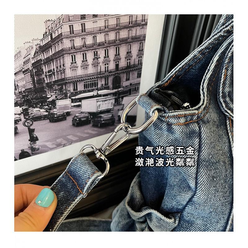 Borsa alla moda da donna 2026 Nuova Borsa a tracolla in denim coreana All-matching a spalla singola di grande capacità