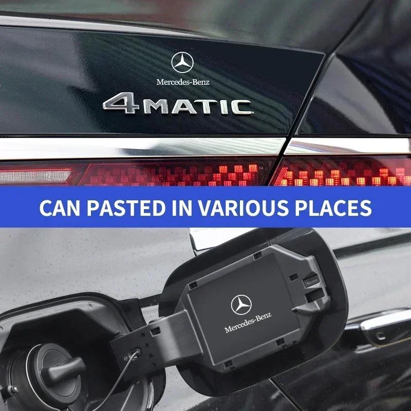Naklejka z emblematem na zagłówki przednich foteli samochodowych Naklejki na boczne szyby samochodowe do Mercedes Benz AMG W204 W205 W212 W213 W177 W176 W117 X253 W247