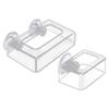 Acrylic Fish Food Feeder Aquarium Feeding Ring Fish Tank Station Floating Food Tray Accessories with Strong Suction Cups