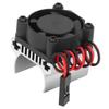 RC Motor Cooling Fan Heatsink Fan RC Accessory for Traxxas 1 18 Remote Control Car Silver