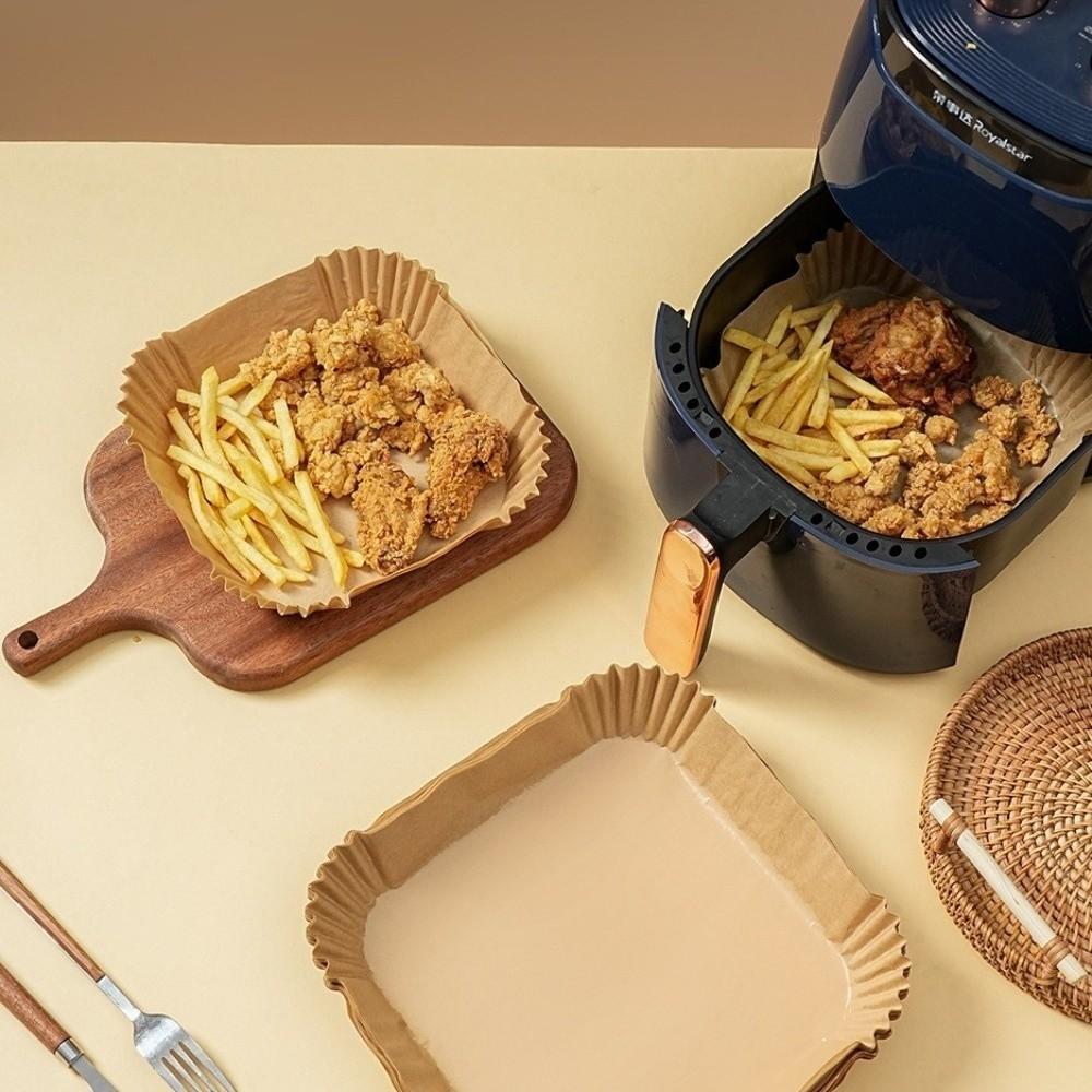 100pcs Waterproof Air Fryer Paper Oilproof Parchment Paper Food-Grade Baking Paper Kitchen Baking