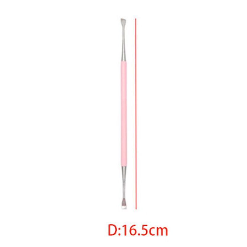 3Pcs Dental Probe Mouth Mirror Tweezers Stainless Steel Pink Color Double Heads Hygiene Explorer Probe Hook Dentist Tool