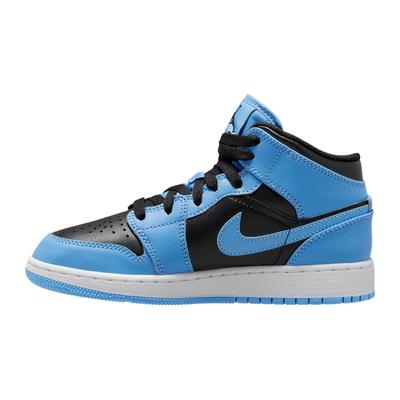 Air 1 Mid GS University Blue Black Kinder Sneaker Weiß DQ8423-401